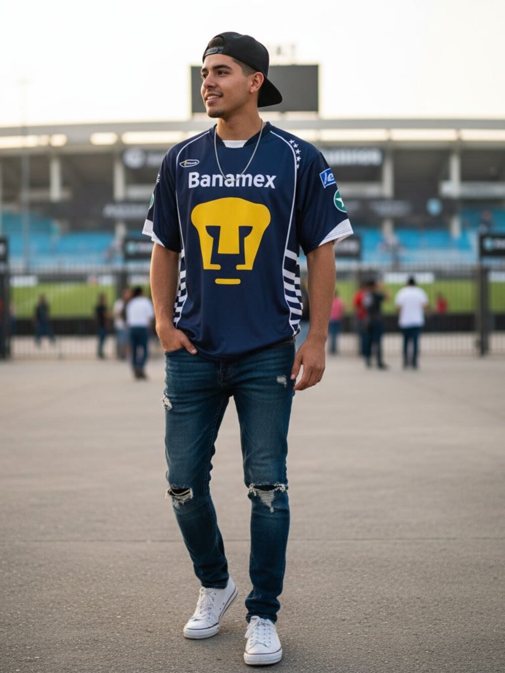 Pumas UNAM Soccer Jersey Navy Gold Banamex Liga MX Mexico Football